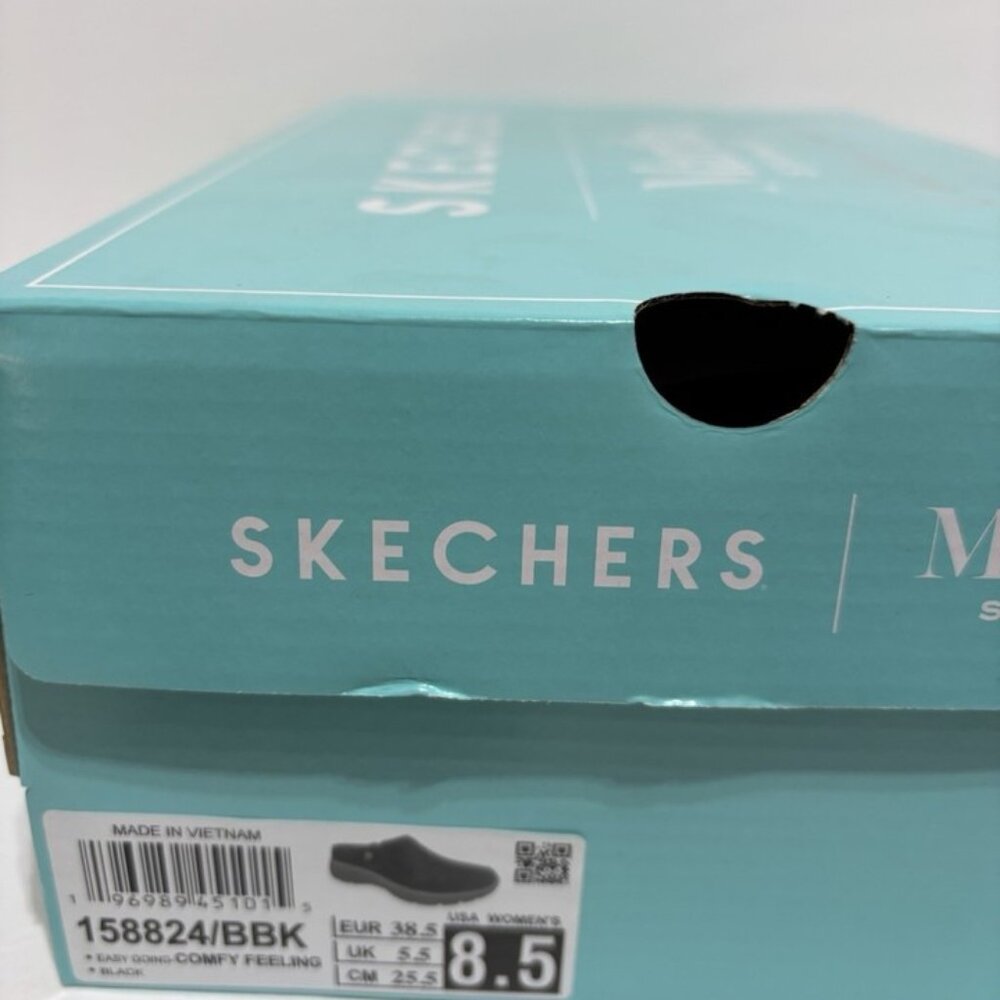 Skechers Women’s Easy Going - Comfy Feeling Black Slip-On Clogs, Size 8.5 M - Picture 6 of 6